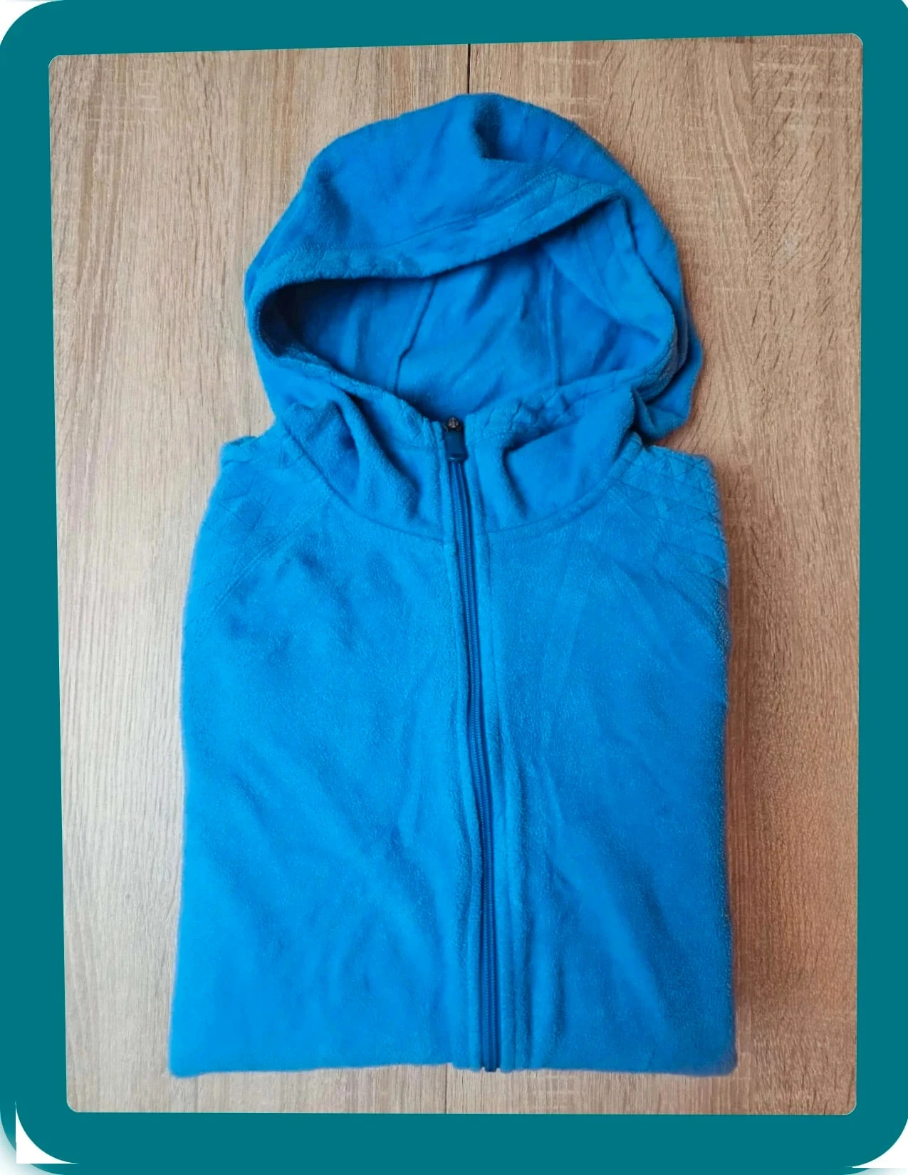 Tek Gear Full Zip fleece blue Size m - Hooded – photo 2
